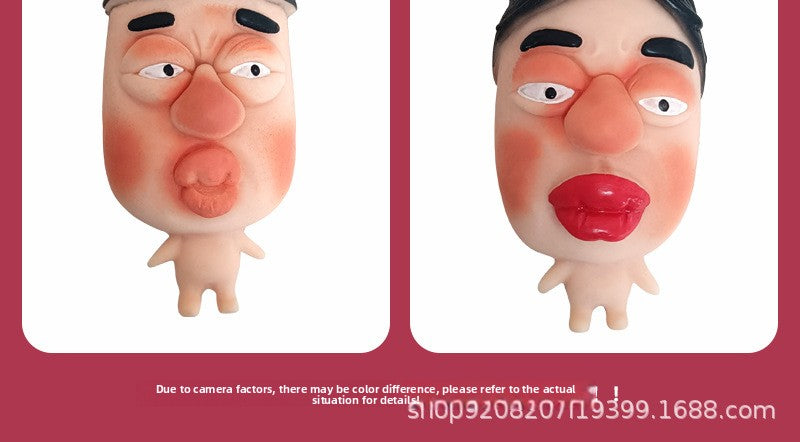 My Colleague Squeeze Toy Creative Office Funny Stress Relief Ornament Pimple Squeezing Slow Rebound Venting Big Eye Toy