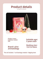 Dream Glow Crystal Archaeological Dig Blind Box - Girls DIY Treasure Hunt Toy