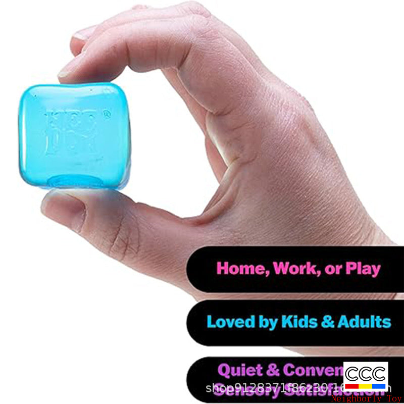 Schylling Needoh Nice Cube Sensory Toy Stress Relief Cube Squeeze Toy Stress Relief Toy