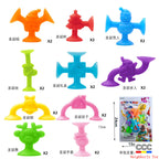 Cross-Border Hot Selling Luscious Suctions Sticky Music Children's Educational Sucker Soft Building Blocks Variety Assembling Science and Education Kindergarten Teaching Aids