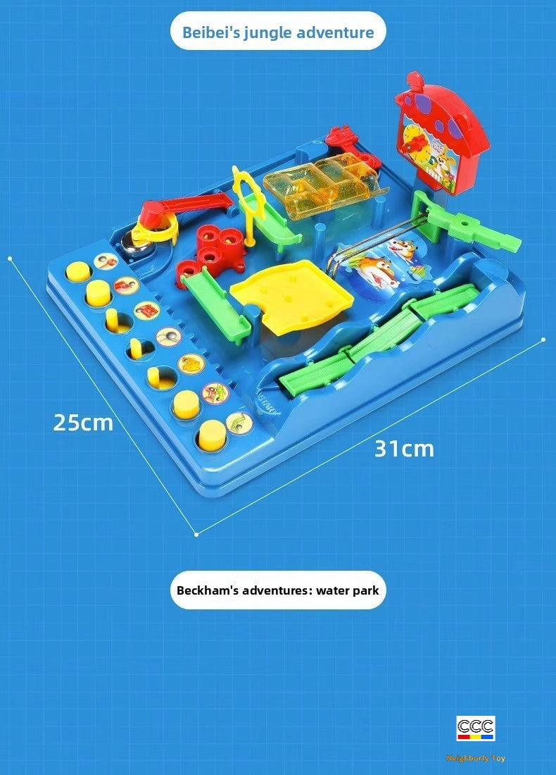 Beibei Jungle Adventure Rolling Ball Track Multi-Functional Maze Game Children's Educational Focus Training Toy