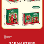 Compatible with LEGO Christmas Mechanism Box Santa Claus Building Blocks Toy Educational Assembly Gift for Men and Women Wholesale Dropshipping