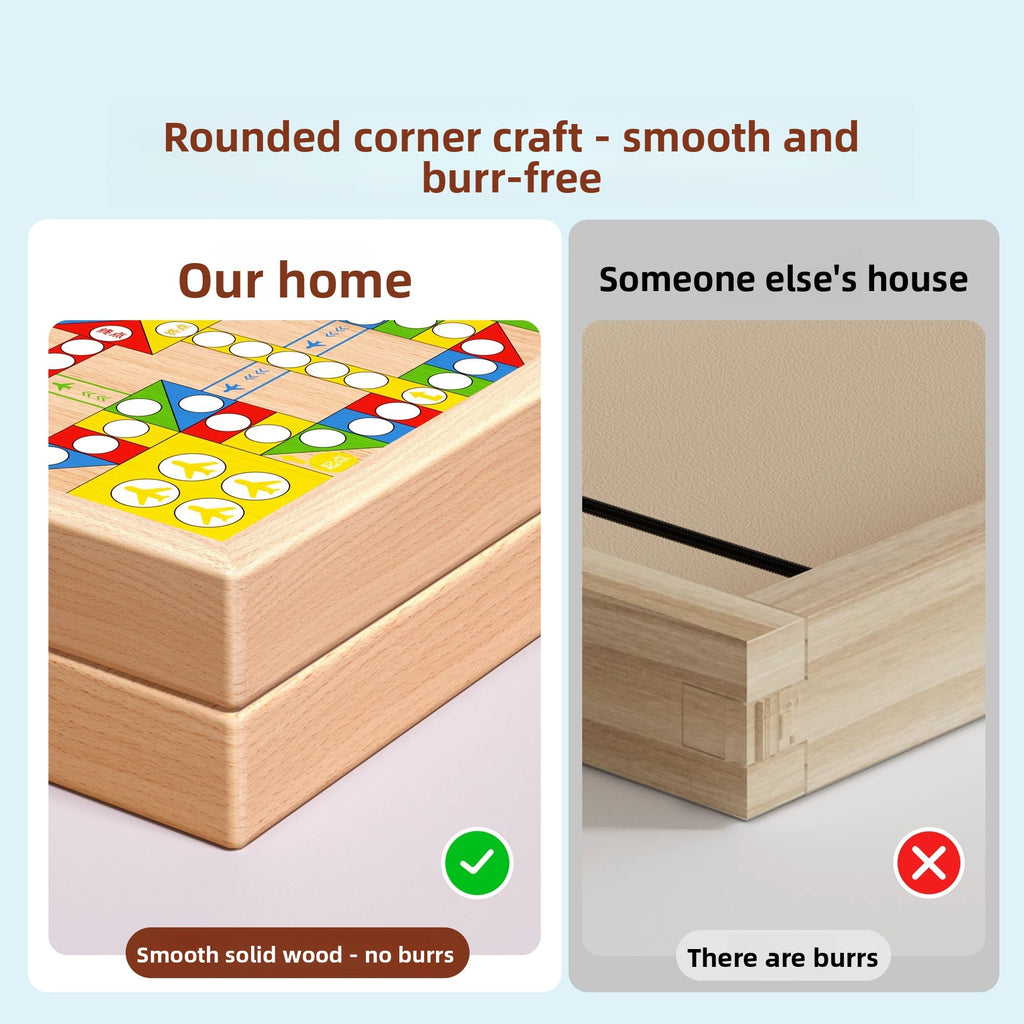 Two-Player Battle Bounce Chess Flying Chess Multi-Functional Desktop Game Children's Parent-Child Interactive Educational Board Game Toy