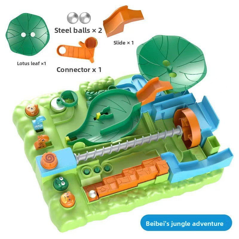 Beibei Jungle Adventure Rolling Ball Track Multi-Functional Maze Game Children's Educational Focus Training Toy