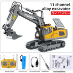 2.4G Alloy Remote Control Excavator Dump Truck Bulldozer Engineering Vehicle Toy Bilingual