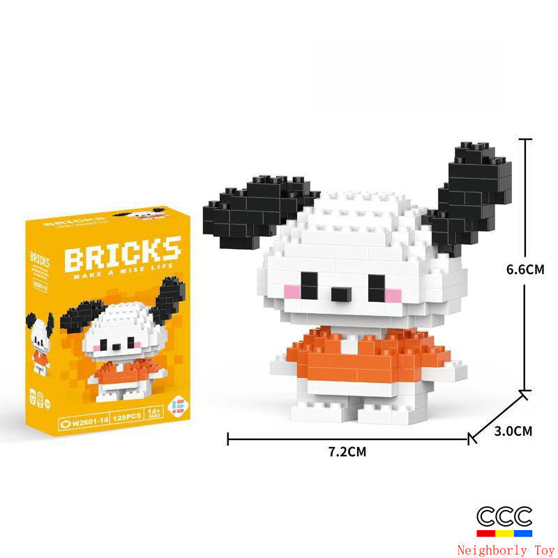 Compatible with LEGO Micro Particles Cartoon Doll Building Blocks Star Dew Puzzle Assembly Toys Cross-Border Stall Wholesale Gifts