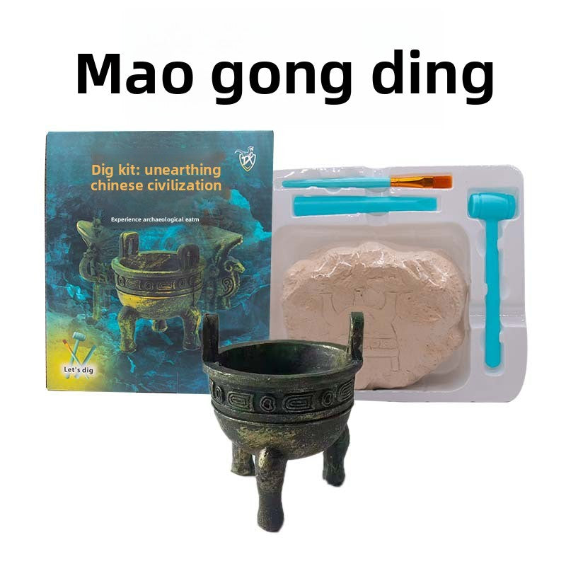 Colorful Gem & Dinosaur Fossil Archaeological Dig Blind Box - Kids DIY Educational Toy