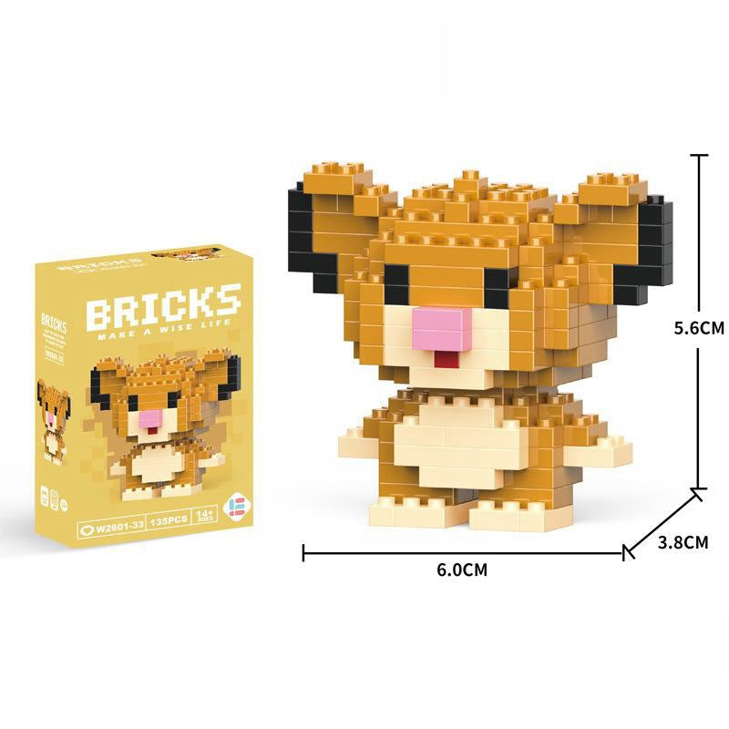 Compatible with LEGO Micro Particles Cartoon Doll Building Blocks Star Dew Puzzle Assembly Toys Cross-Border Stall Wholesale Gifts