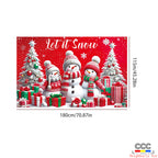 Cross-Border New Christmas Dessert Shop Background Banner Party Atmosphere Decoration Scene Setup Props Supplies