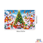 Cross-Border New Christmas Dessert Shop Background Banner Party Atmosphere Decoration Scene Setup Props Supplies