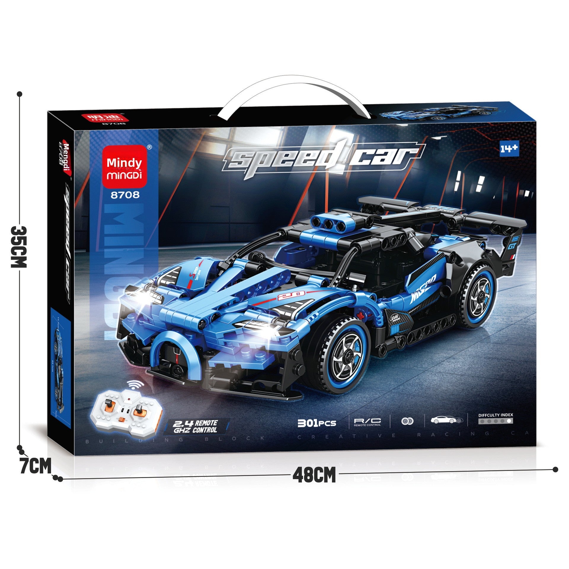 Mingdi 2.4G Remote Control Building Blocks 99A Tank Military Model Compatible with Lego Assembly Children's Toys Student Gift