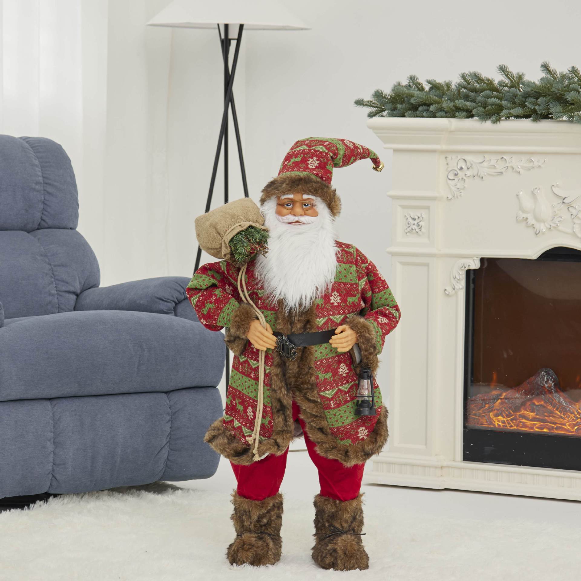 Cross-Border Christmas Santa Claus Figurine Christmas Decorations Christmas Doll Figurine Small Gift