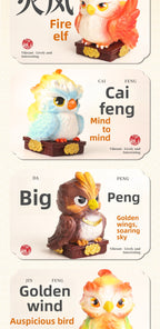 Archaeological Phoenix Raising Nine Sons Dragon Giving Birth to Nine Cubs Chinese Mythology Excavation Blind Box Ancient Myth Children's Treasure Digging Toy