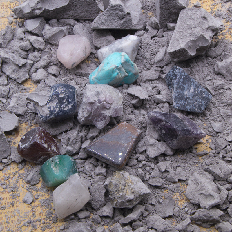 Colorful Gem & Dinosaur Fossil Archaeological Dig Blind Box - Kids DIY Educational Toy