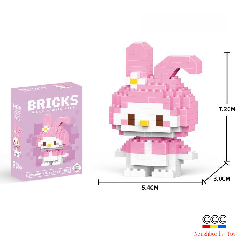 Compatible with LEGO Micro Particles Cartoon Doll Building Blocks Star Dew Puzzle Assembly Toys Cross-Border Stall Wholesale Gifts