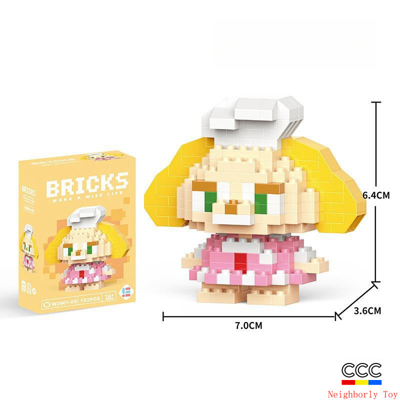 Compatible with LEGO Micro Particles Cartoon Doll Building Blocks Star Dew Puzzle Assembly Toys Cross-Border Stall Wholesale Gifts