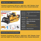 2.4G Alloy Remote Control Excavator Dump Truck Bulldozer Engineering Vehicle Toy Bilingual