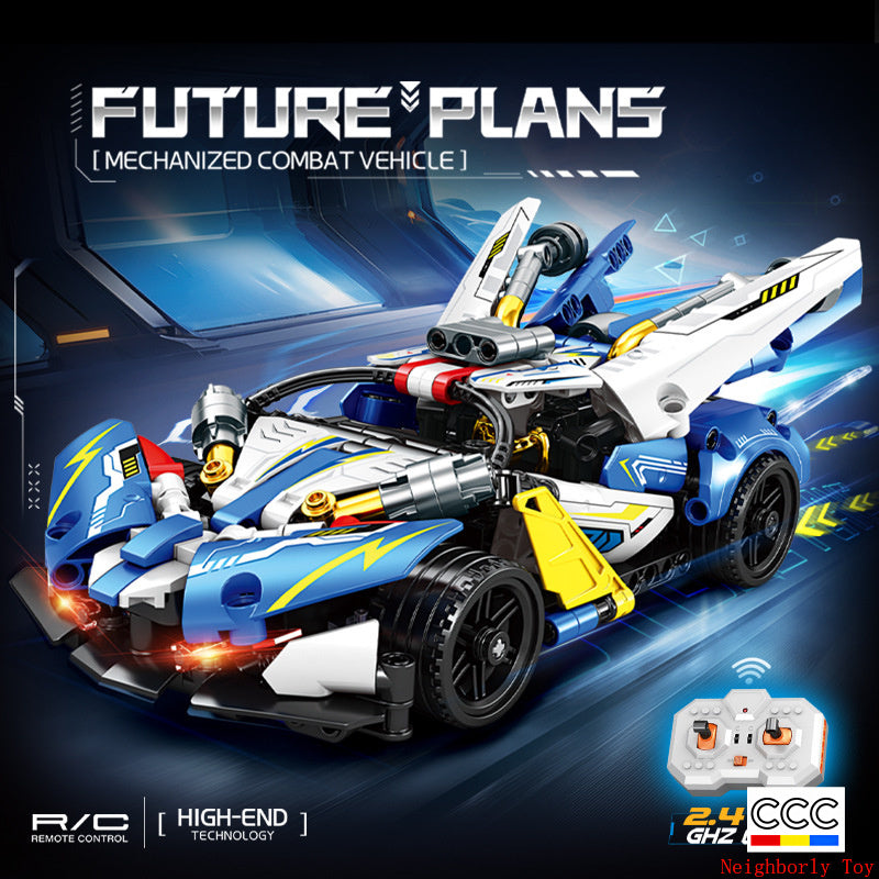 Mingdi 2.4G Remote Control Building Blocks 99A Tank Military Model Compatible with Lego Assembly Children's Toys Student Gift