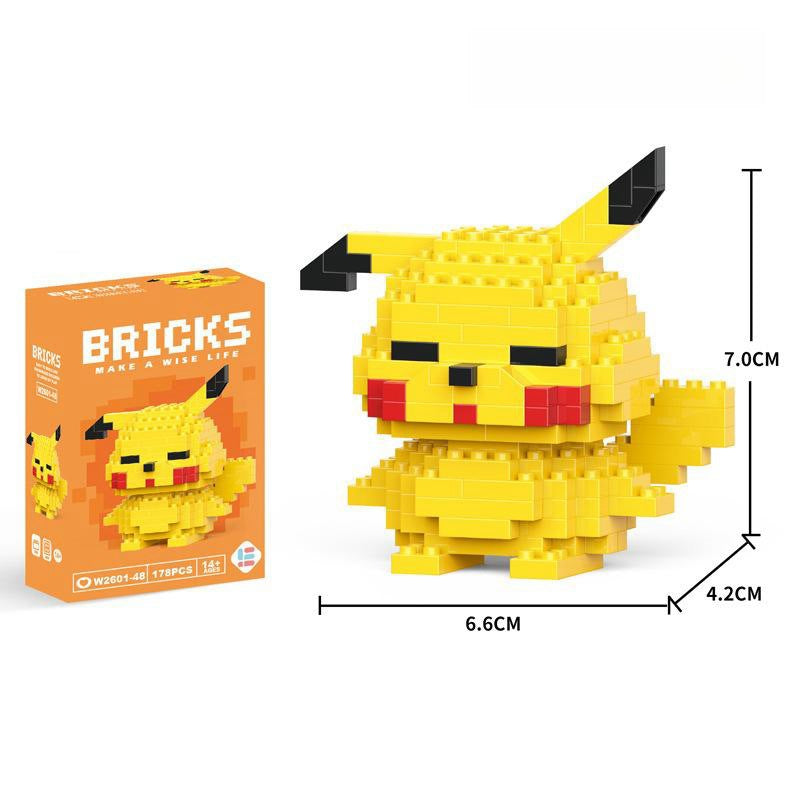 Compatible with LEGO Micro Particles Cartoon Doll Building Blocks Star Dew Puzzle Assembly Toys Cross-Border Stall Wholesale Gifts