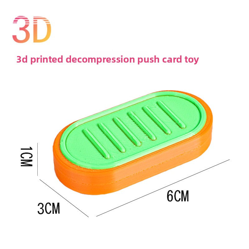 Hot Selling Children's 3D Printed Educational Magnetic Stress Relief Toy Push Card Finger Spinner Boys Handle Piece