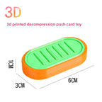 Hot Selling Children's 3D Printed Educational Magnetic Stress Relief Toy Push Card Finger Spinner Boys Handle Piece