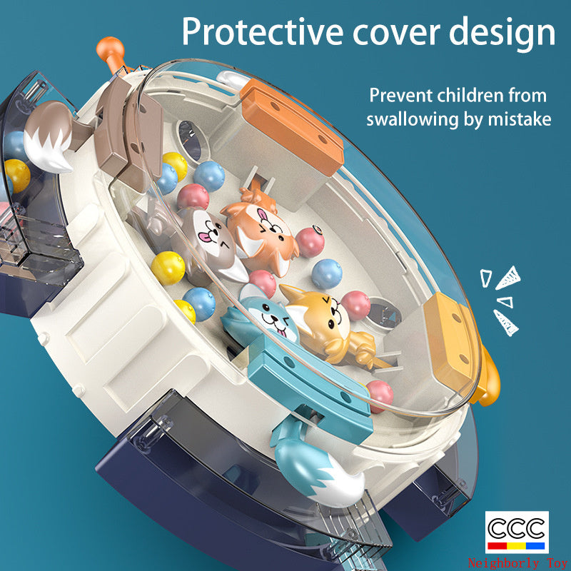 Greedy Hungry Wolf Pac-Man Game Console Children's Educational Competitive Parent-Child Leisure Multiplayer Battle Board Game Toy Cross-Border