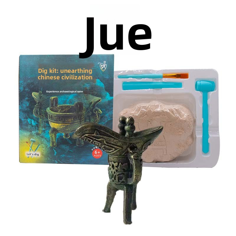 Colorful Gem & Dinosaur Fossil Archaeological Dig Blind Box - Kids DIY Educational Toy