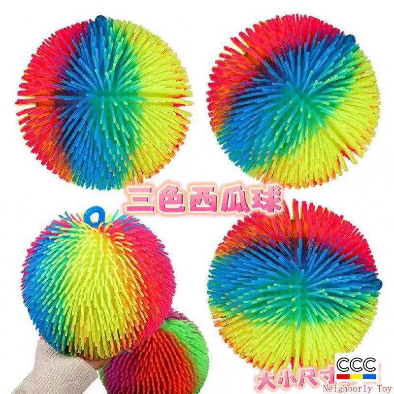 Creative Stress Relief Squeeze Toy Hot Fluffy Ball Soft TPR Big Mouth Vent Ball EDC Stress Relief Toy