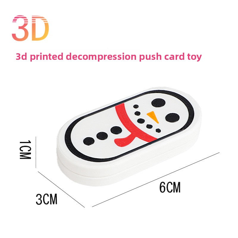 Hot Selling Children's 3D Printed Educational Magnetic Stress Relief Toy Push Card Finger Spinner Boys Handle Piece