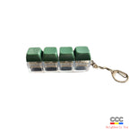 Stress Relief One-Line Four-Key Mechanical Keyboard Switch Tester Macaron Finger Squeeze Stress Relief Keychain