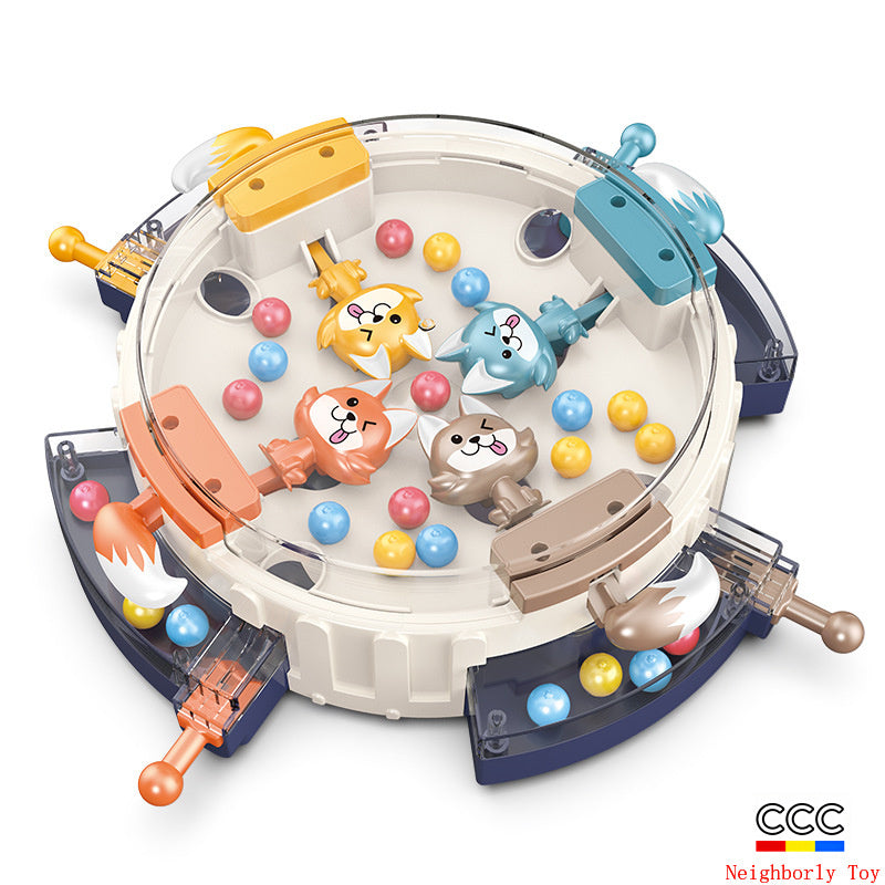 Greedy Hungry Wolf Pac-Man Game Console Children's Educational Competitive Parent-Child Leisure Multiplayer Battle Board Game Toy Cross-Border