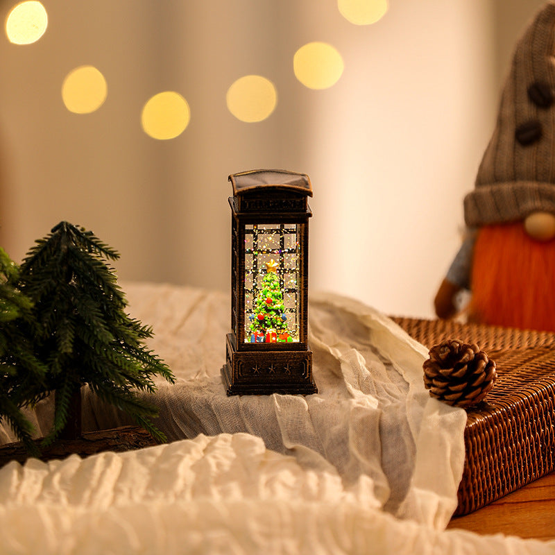 Christmas Decoration Wind Lamp Crystal Lamp Santa Claus Christmas Party Decoration Christmas Ornaments Christmas Gifts