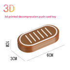 Hot Selling Children's 3D Printed Educational Magnetic Stress Relief Toy Push Card Finger Spinner Boys Handle Piece