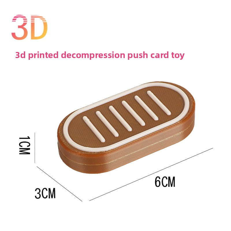 Hot Selling Children's 3D Printed Educational Magnetic Stress Relief Toy Push Card Finger Spinner Boys Handle Piece
