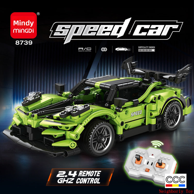 Mingdi 2.4G Remote Control Building Blocks 99A Tank Military Model Compatible with Lego Assembly Children's Toys Student Gift