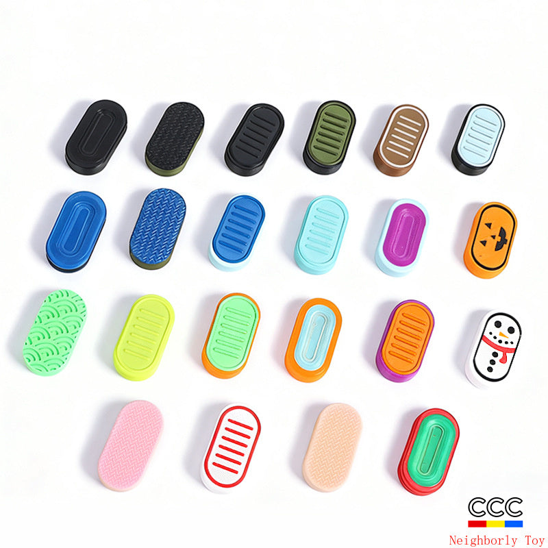 Hot Selling Children's 3D Printed Educational Magnetic Stress Relief Toy Push Card Finger Spinner Boys Handle Piece