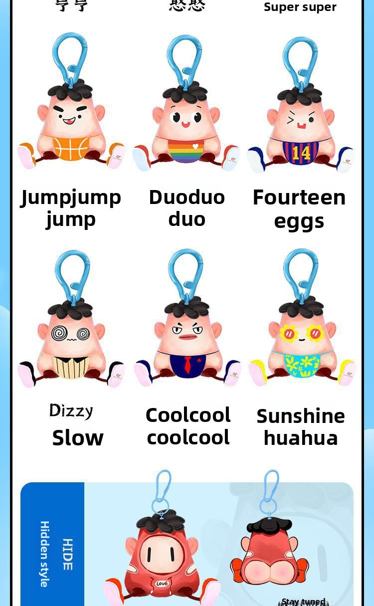 New Style Blackhead Pulling Stress Relief Pressure Reduction Toy Blackhead Pulling Beard Funny Key Chain Pendant Artifact