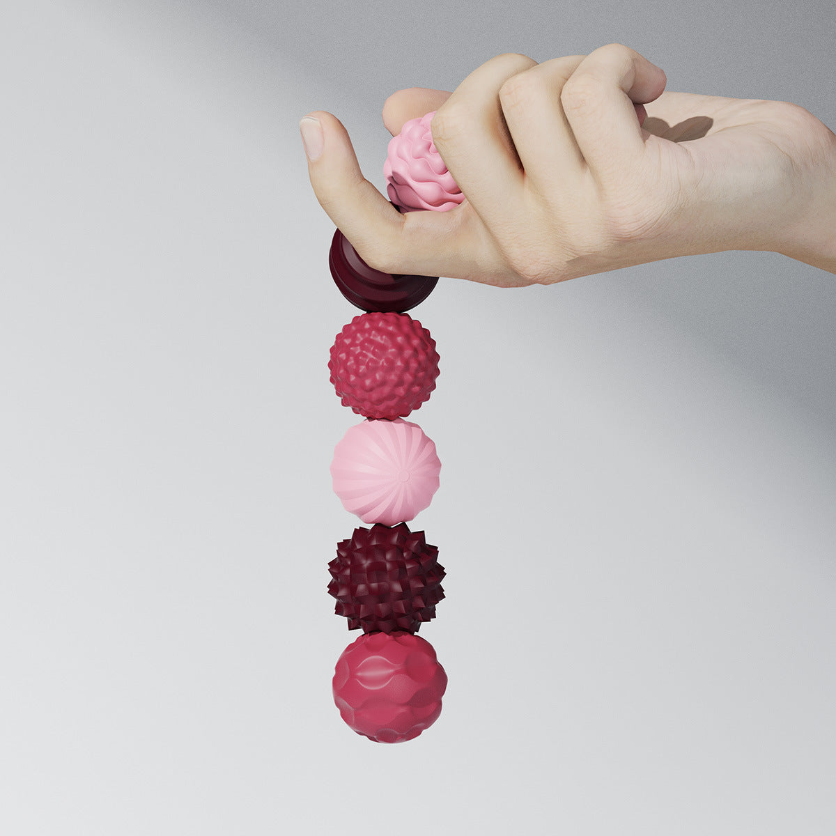 Cross-border new children's sensory toys silicone magnetic ball multi-texture sensory ball puzzle decompression toy spot