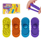 Sensory Fidget Toys Multi-textured sliding decompression board Children's sensory silicone toys