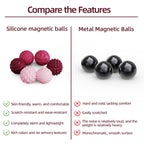 Cross-border new children's sensory toys silicone magnetic ball multi-texture sensory ball puzzle decompression toy spot
