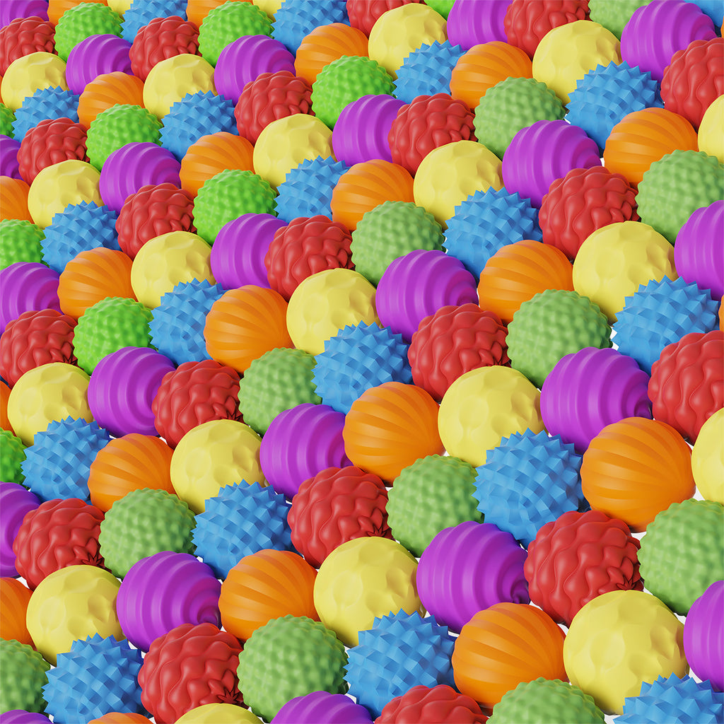 Cross-border new children's sensory toys silicone magnetic ball multi-texture sensory ball puzzle decompression toy spot