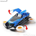 Cool Light Music Universal Four-wheel Car Electric Toys Stunt Transformation Rotating Car Boy's Birthday Gift Funny Toy VG186