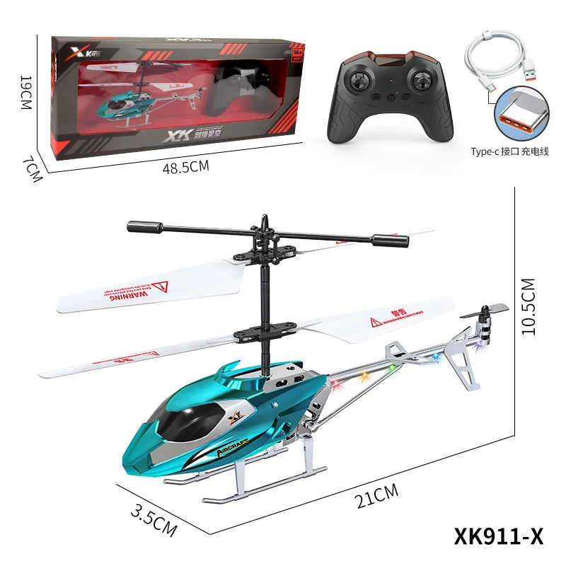 3.5-Way Remote-Controlled Helicopter Usb Charging, Shock Resistant And Anti-Collision Remote-Controlled Airplane Boy Toy Gift
