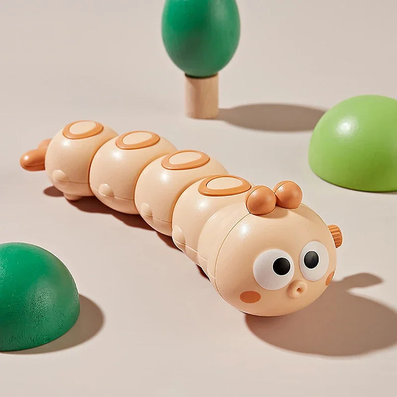 1PC Cute Cartoon Clockwork Animals Wind Up Toys For Children Caterpillar Shape Crawling Toy Baby Gift For Kids Developmental Toy