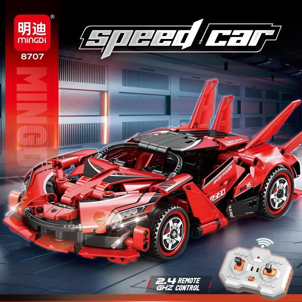 Technical Racing Sport Car Model Building Blocks technic 1:24 DIY Technic Supercar with Remote Control Brick Toys Kid Adult Gift