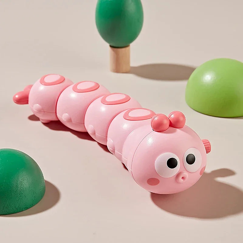 1PC Cute Cartoon Clockwork Animals Wind Up Toys For Children Caterpillar Shape Crawling Toy Baby Gift For Kids Developmental Toy