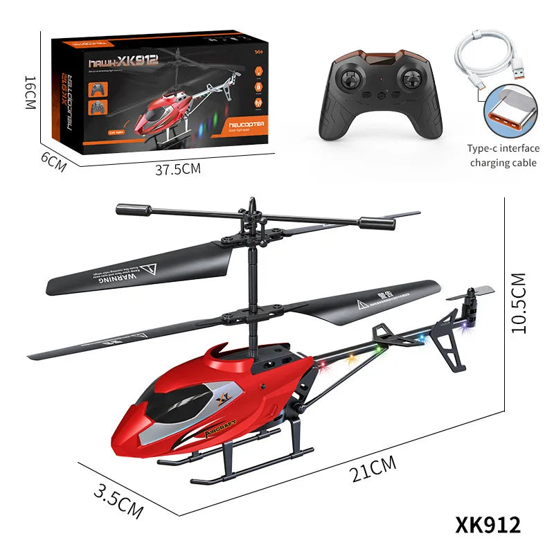 3.5-Way Remote-Controlled Helicopter Usb Charging, Shock Resistant And Anti-Collision Remote-Controlled Airplane Boy Toy Gift
