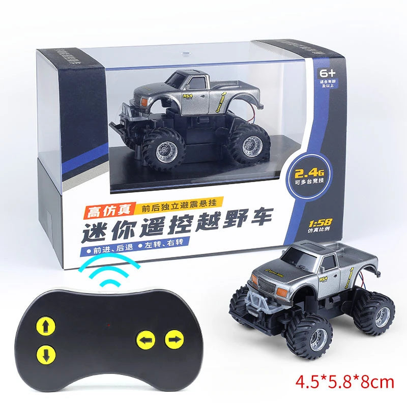 Mini RC Car Remote Control Truck Off-road Truck Electronic Vehicle USB Charge Electronic Sports Car Model Toy Boys Kids Gift