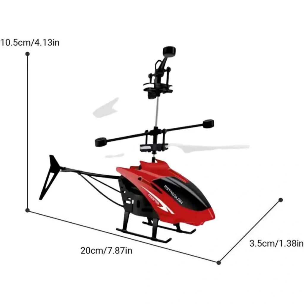 Inductive bidirectional helicopter charging remote control small aircraft indoor hovering anti-fall illuminated electric toy