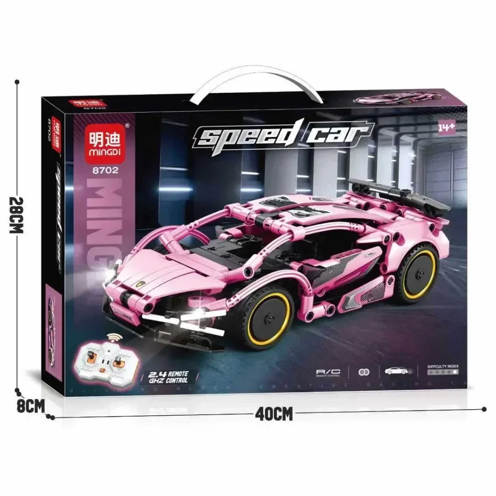Technical Racing Sport Car Model Building Blocks technic 1:24 DIY Technic Supercar with Remote Control Brick Toys Kid Adult Gift